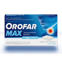 Orofar max tabletki do ssania 20 sztuki