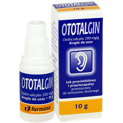 Ototalgin 200mg/g krople do uszu 10g