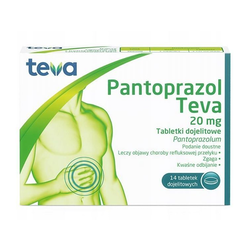 Pantoprazol Teva 20mg 14tabletek