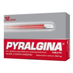 Pyralgina 500mg tabletki 12 sztuk