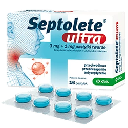 Septolete Ultra 3mg+1mg 16 pastylek