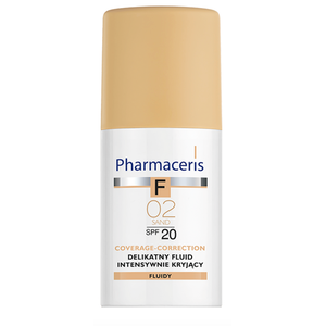 Pharmaceris F DELIKATNY FLUID INTENSYWNIE KRYJĄCY SPF 20 02 SAND 30ml
