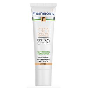 PHARMACERIS F MINERALNY DERMO-FLUID MATUJĄCY 20 NATURAL SPF 30 30ML