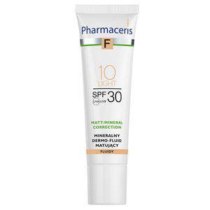 PHARMACERIS F MINERALNY DERMO-FLUID SPF 30 MATUJĄCY 10 LIGHT 30ML