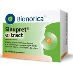 Sinupret Extract 160mg 20 tabletek