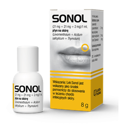 Sonol płyn do stosowania na skórę 8 g
