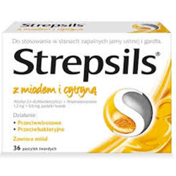 Strepsils Miód Cytryna tabletki do ssania 36 sztuki