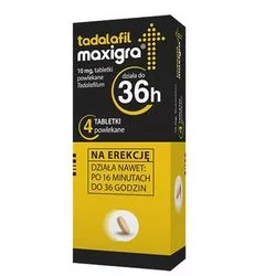 Tadalafil Maxigra 10mg 4 tabletki