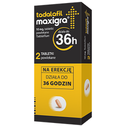 Tadalafil Maxigra 10mg 2 tabletki