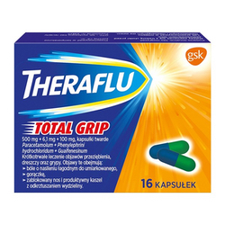 Theraflu Total Grip kapsułki 16 sztuk