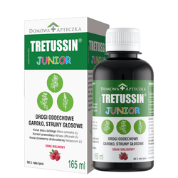 Domowa Apteczka Tretussin Junior syrop smak malinowy 165ml