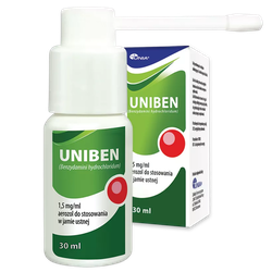 Uniben aerozol do gardła 30ml