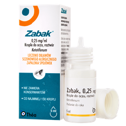 Zabak 0,25mg/ml krople do oczu 5ml