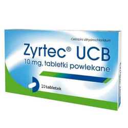 Zyrtec UCB 10 mg tabletki powlekane 10 sztuk