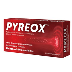 Pyreox 500mg tabletki powlekane 20 sztuk