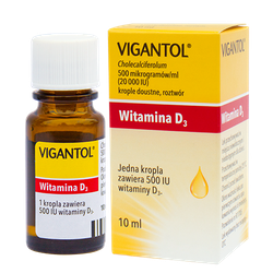 Vigantol 2000j.m/ml krople doustne 10ml