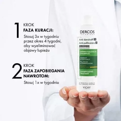 Vichy Dercos DS Szampon przeciwłupieżowy włosy suche 200ml - obrazek 3