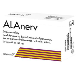 Alanerv 920 mg  na koncentrację 30 kapsułek