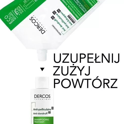 Vichy Dercos DS Szampon przeciwłupieżowy włosy suche 390ml - obrazek 3