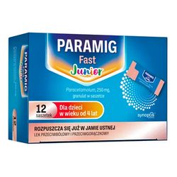 Paramig Fast Junior 250mg 12 saszetek