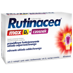 Rutinacea Max D3 + czosnek tabletki 60 sztuk