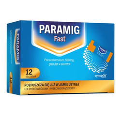 Paramig Fast 500 mg granulat, 12 saszetek