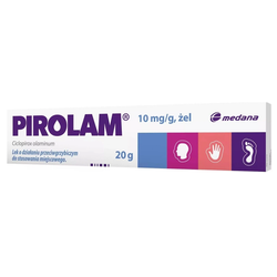 Pirolam 1%, (10 mg/g) żel 20 g