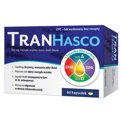 Tran Hasco 500 mg kapsułki miękkie 60 sztuk