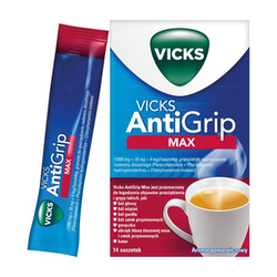 Vicks AntiGrip Max granulki do sporządzania roztworu doustnego 10 saszetek