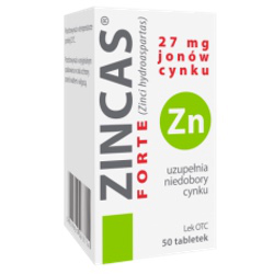 Zincas Forte 27 mg 50 tabletek