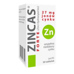 Zincas Forte 27 mg 50 tabletek