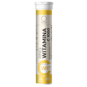 Ring Witamina C 1000mg tabletki musujące o smaku cytryny 20 sztuk