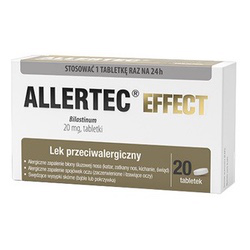 Allertec Effect 20mg 20 tabletek