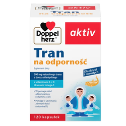 Doppelherz aktiv Tran na odporność 120 kapsułek