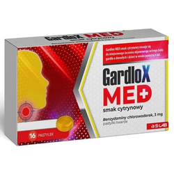 Gardlox Med smak cytrynowy 3 mg tabletki do ssania 16 sztuk