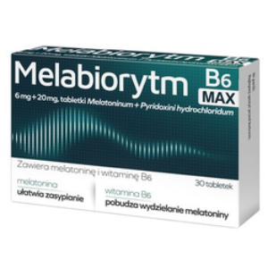 Melabiorytm B6 Max 6 mg + 20 mg tabletki 30 sztuk