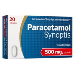 Paracetamol Synoptis 500mg 20 tabletek