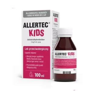 Allertec Kids 5mg/5ml syrop 100ml