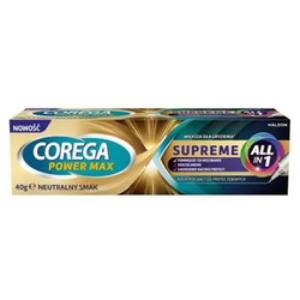 Corega Power Max Supreme All-In 1 Krem mocujący do protez zębowych 40 g