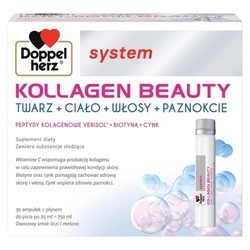 Doppelherz system Kollagen Beauty melon i liczi 25 ml x 30 ampułek