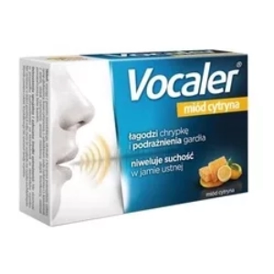 Vocaler miód cytryna pastylki do ssania 12 sztuk