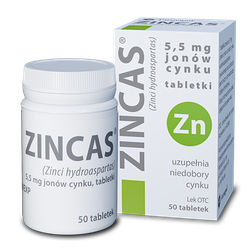Zincas 5,5 mg tabletki 50 sztuk
