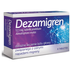 Dezamigren 12,5 mg tabletki powlekane 6 sztuk