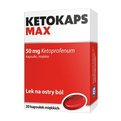 Ketokaps Max 50 mg kapsułki miękkie 20 sztuk