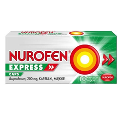 Nurofen Express 200mg kapsułki 10 sztuk