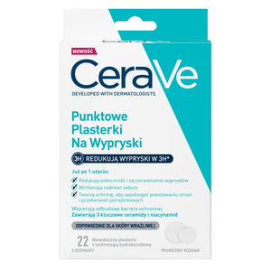 CeraVe Punktowe Plasterki na Wypryski 22 sztuki 2 rozmiary