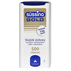 SUSSINA Gołd Słodzik 500 tabletek + 150 tabletek