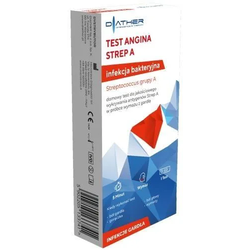 Diather Angina Strep A domowy do wykrywania infekcji bakteryjnej  1 sztuka