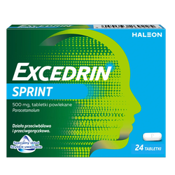 Excedrin Sprint 500 mg 24 tabletki