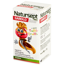 Natursept Med Gardło Lizaki tutti-frutti 6 sztuk